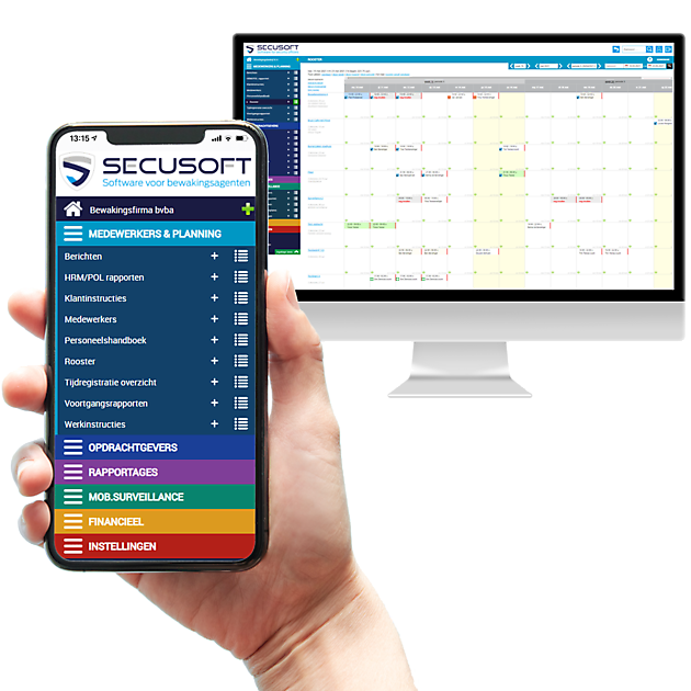 Complete planningssoftware en rapportagesoftware speciaal ontworpen voor bewakingsfirma_s - Secusoft BV Software voor bewakingsagenten